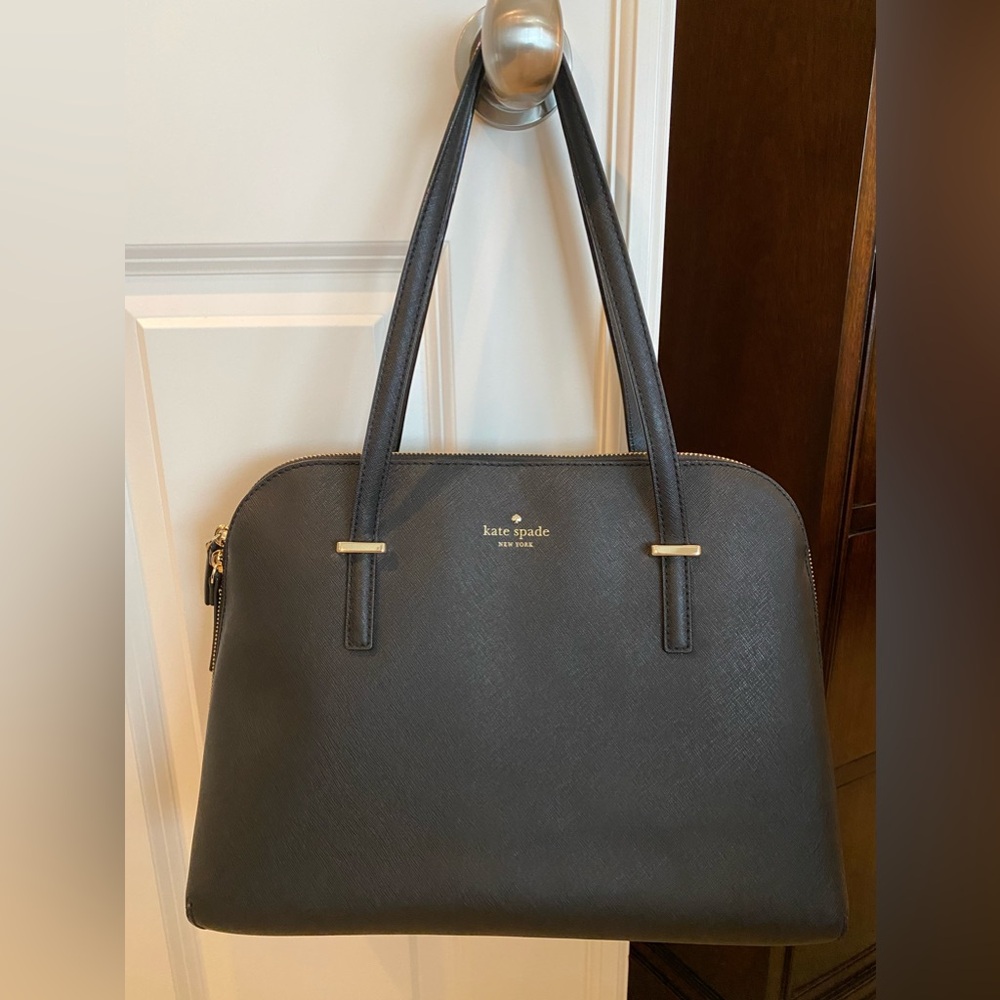 Kate Spade Black Leather Shoulder Handbag